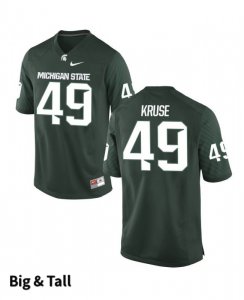 Men's David Kruse Michigan State Spartans #49 Nike NCAA Green Big & Tall Authentic College Stitched Football Jersey HY50D50EU